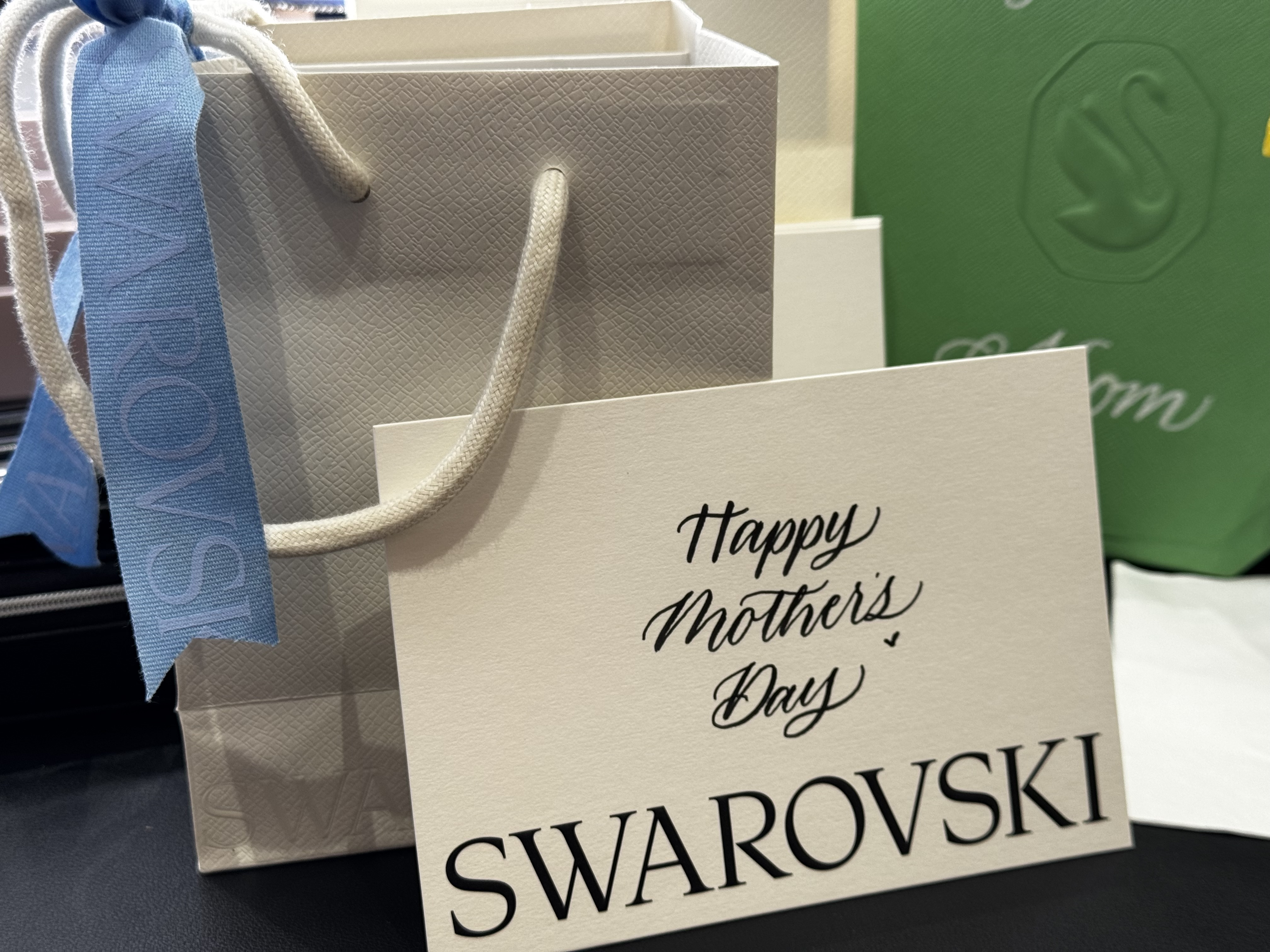 Swarovski mothers day card djkahksjdhk
