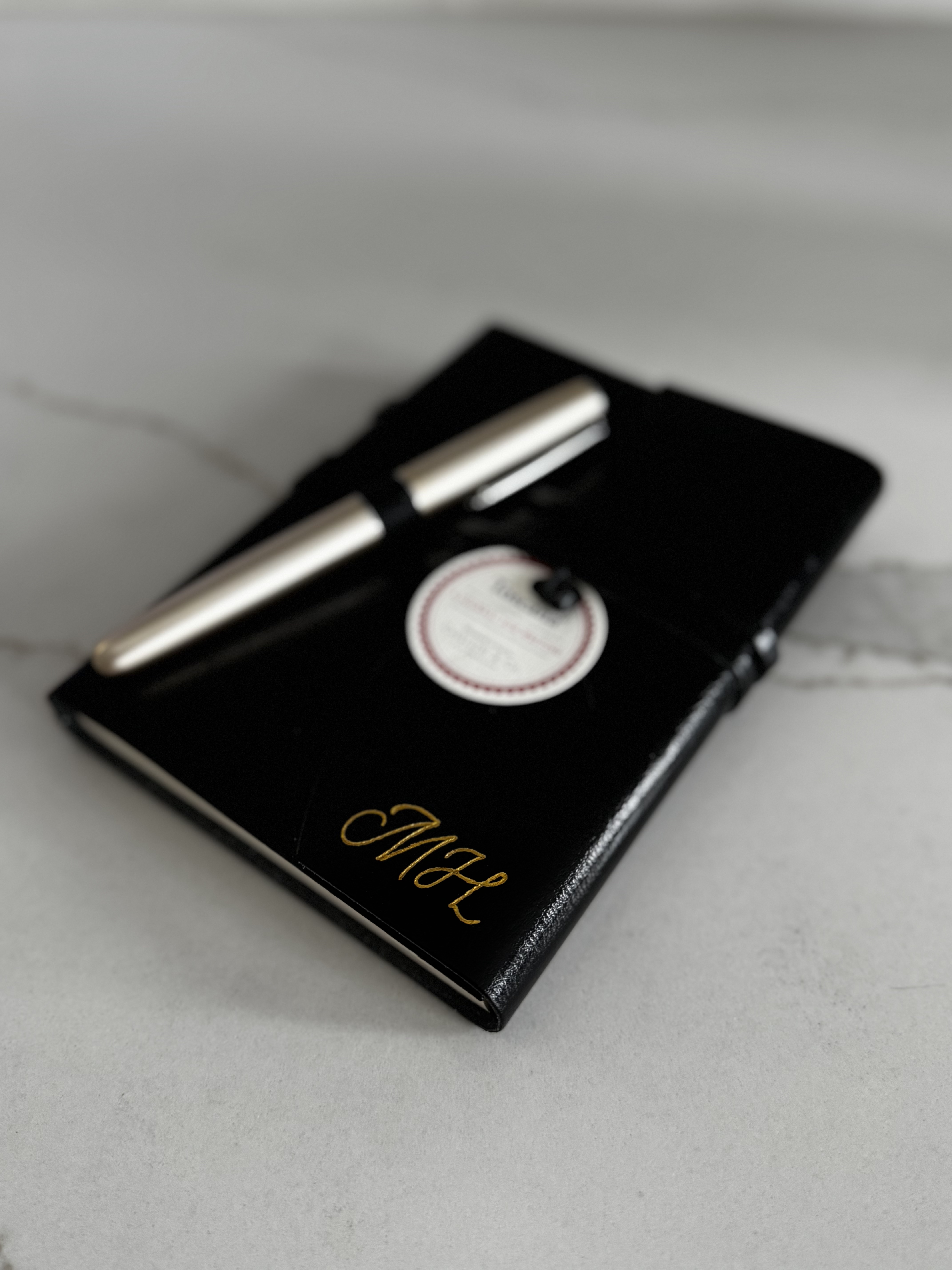 Monogrammed accessory detail